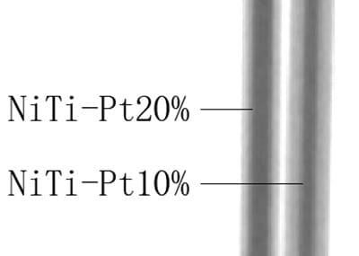 Superelastic Nitinol Composite Wire Development Contrast