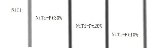 Superelastic Nitinol Composite Wire Development Contrast