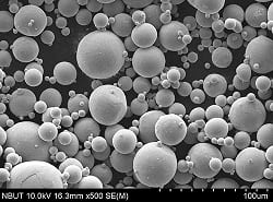 Ti-6Al-2Sn-4Zr-2Mo Spherical Titanium Alloy Powder SEM