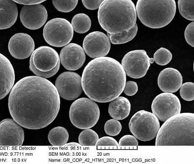 GrCop-42 Spherical Copper Alloy Powder SEM