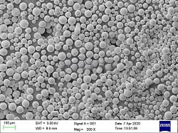 Spheircal AlSi9Cu3 Aluminum Silicon Alloy Powder SEM